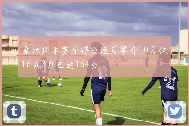 桑托斯本赛季得分逐月攀升10月仅16分3月已达164分